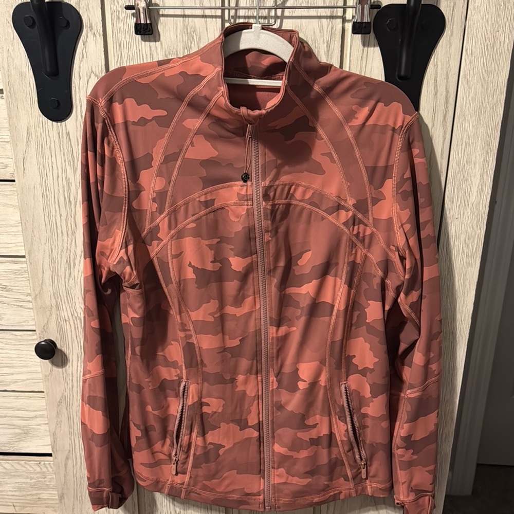 lululemon Women's Orange Camouflage Define Jacket